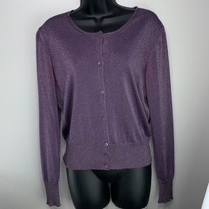 Escada metallic knit cardigan